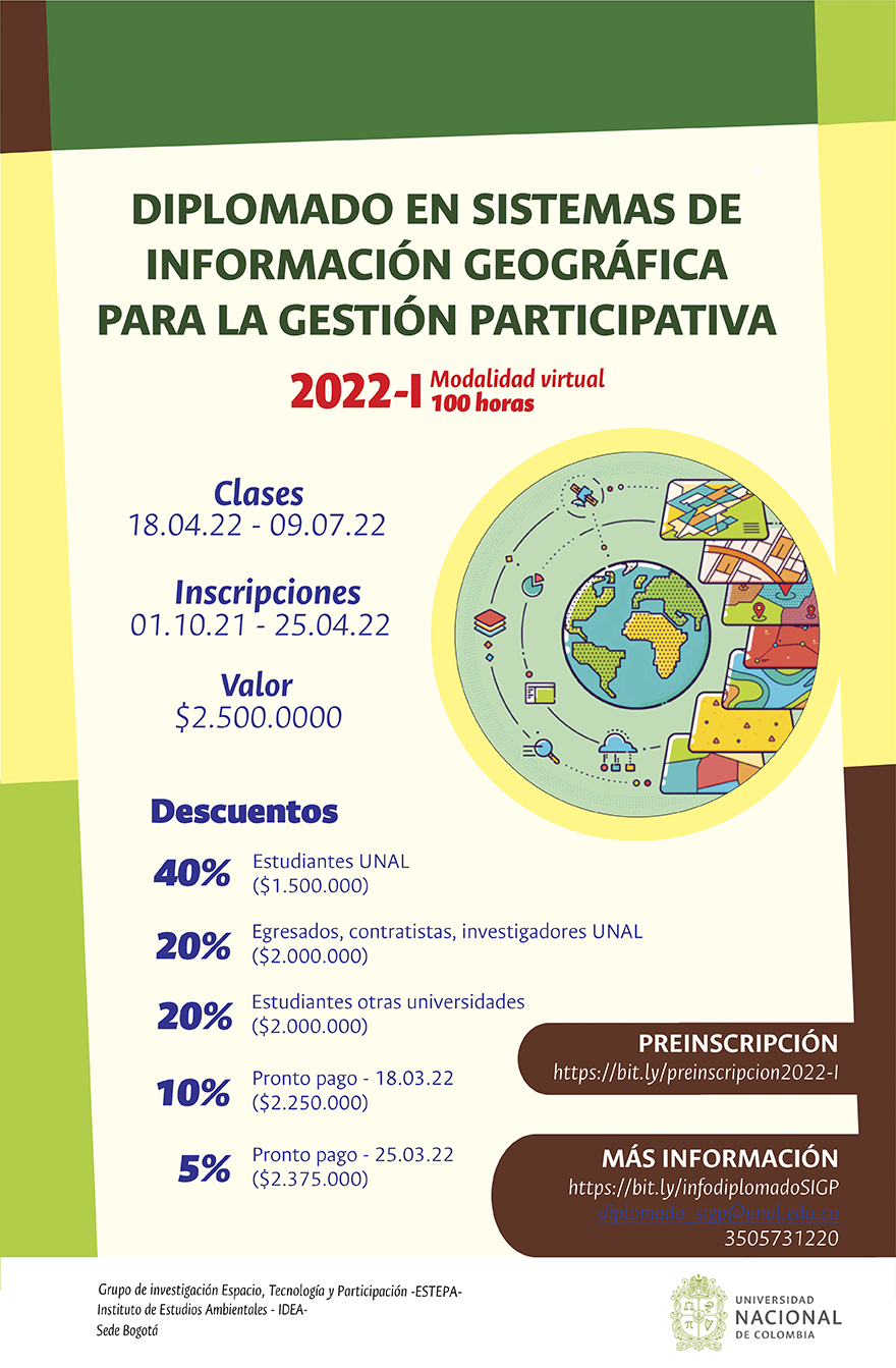 Diplomado Sistema de Información Geográfica para la Gestión Participativa del Territorio